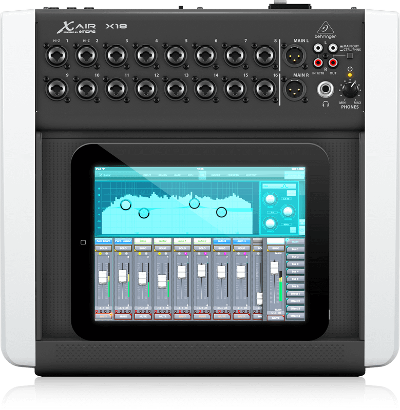 behringer x18 digital ipad tablet mixer